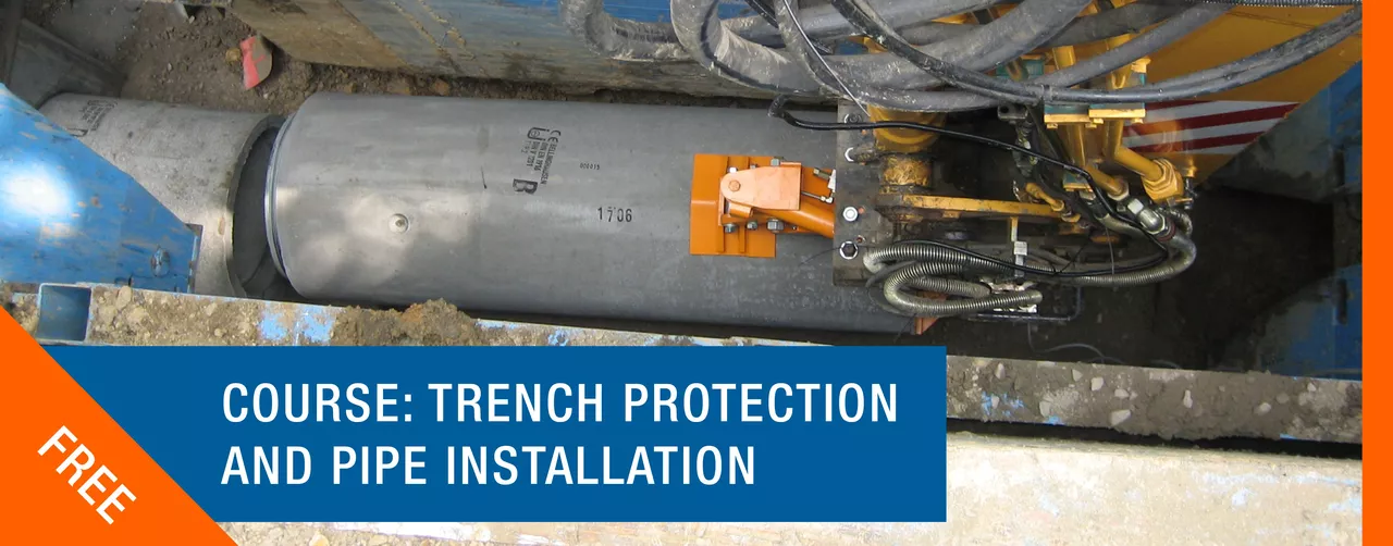 course “Trench Protection and Pipe installation”